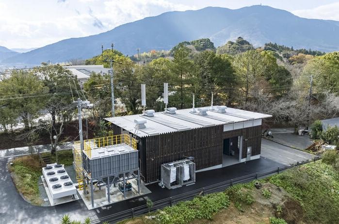 内子龍王バイオマス発電所の外観